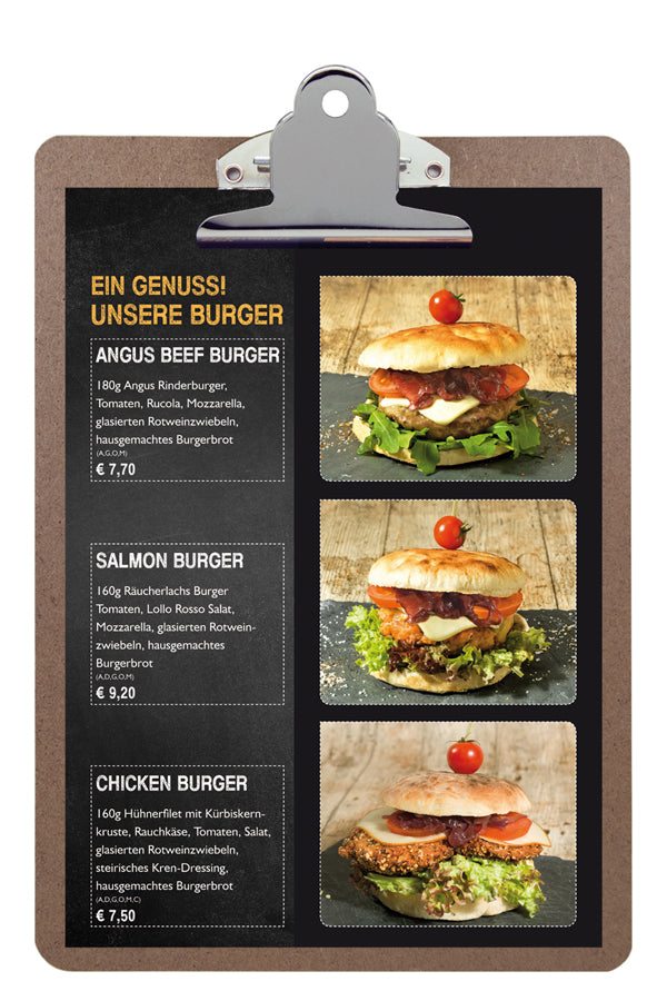 Klemmbrett aus Holz, A5, 1 Stk.