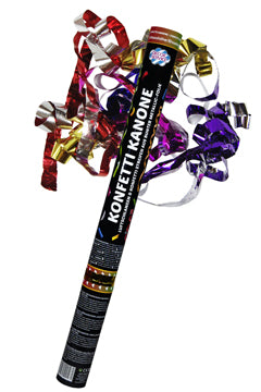 Konfetti Kanone, bunt-metallic, 58cm, 1 Stk.