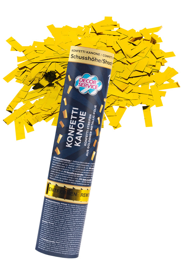 Konfetti Kanone, gold-metallic, 20cm, 1 Stk.