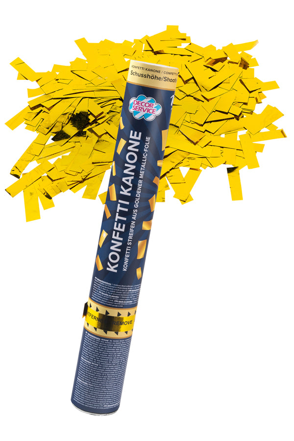 Konfetti Kanone, gold-metallic, 38cm, 1 Stk.