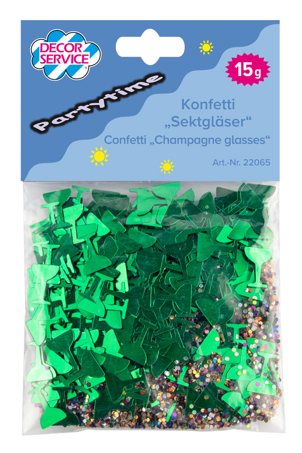 Konfetti "Sektgläser", 11mm, 15g