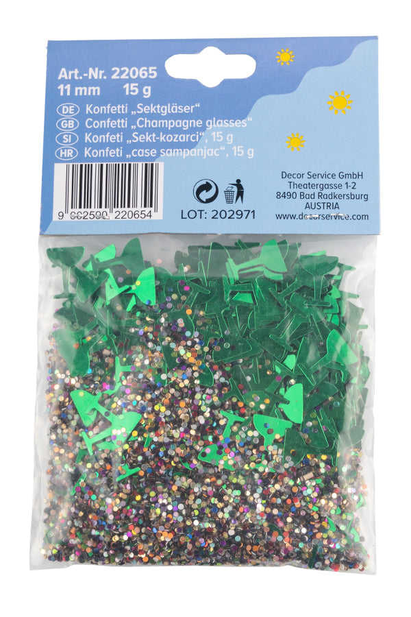 Konfetti "Sektgläser", 11mm, 15g_1