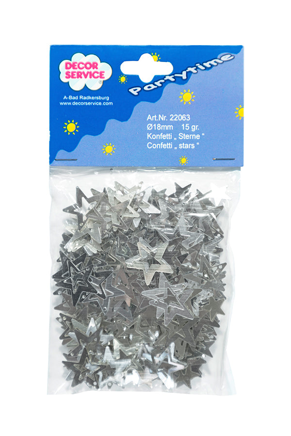 Konfetti "Sterne", 18mm, 15g