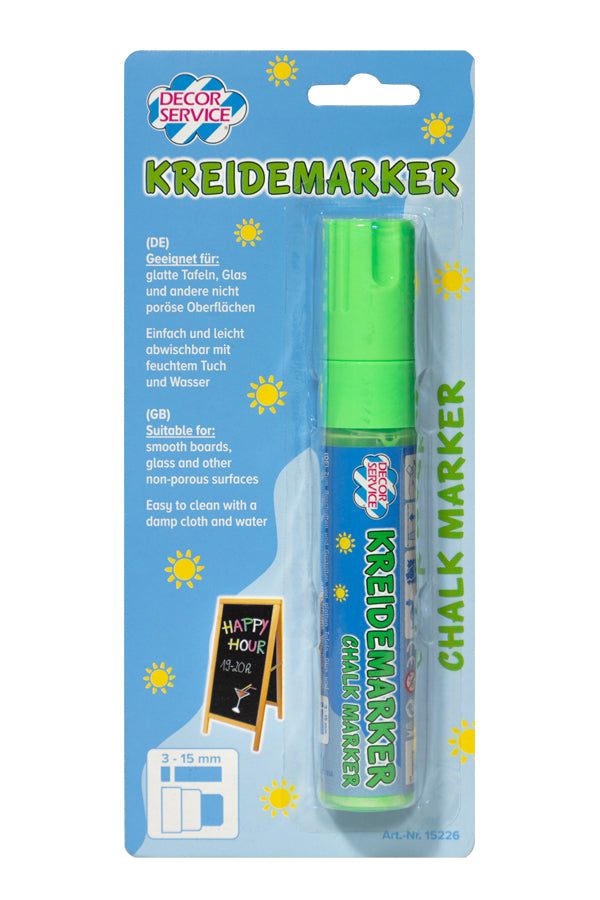 Kreidemarker grün, Schreibbreite 3-15mm, 1 Stk.