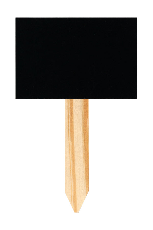 Kreidetafel mit Stecker, PVC, schwarz, 12x7.5cm, 3 Stk.