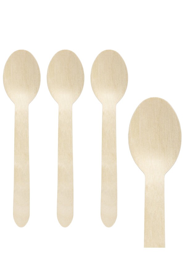 Löffel aus Holz, 16cm, 100 Stk.