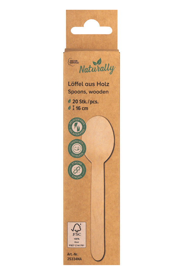 Löffel aus Holz, 16cm, 20 Stk_1
