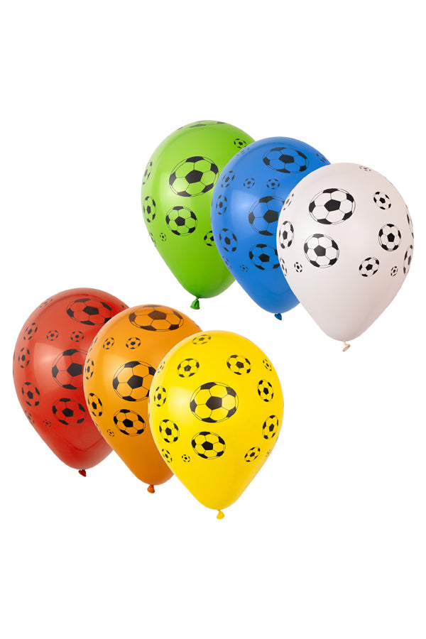 Luftballons "Fußball", bunt, Ø30 cm, 12 Stk