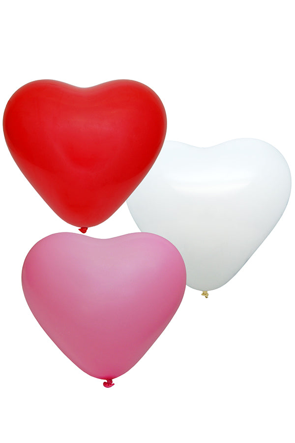 Luftballons "Herz", bunt, Ø36cm, 50 Stk
