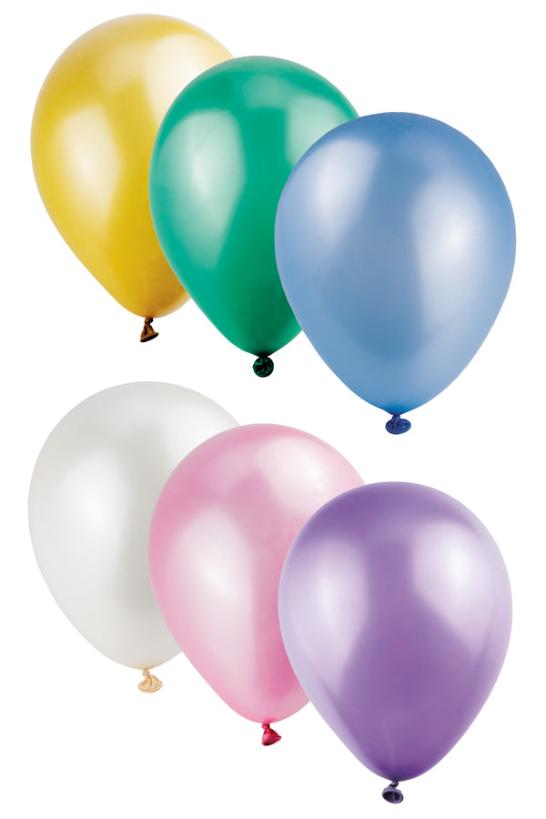 Luftballons "Perlmutt", bunt, Ø30cm, 50 Stk