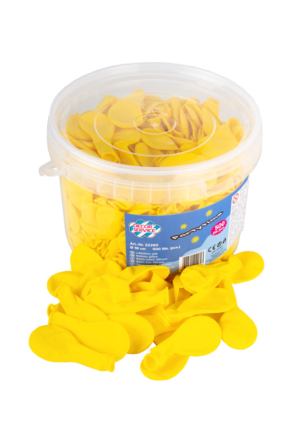 Luftballons, gelb, Ø18cm, 500 Stk.