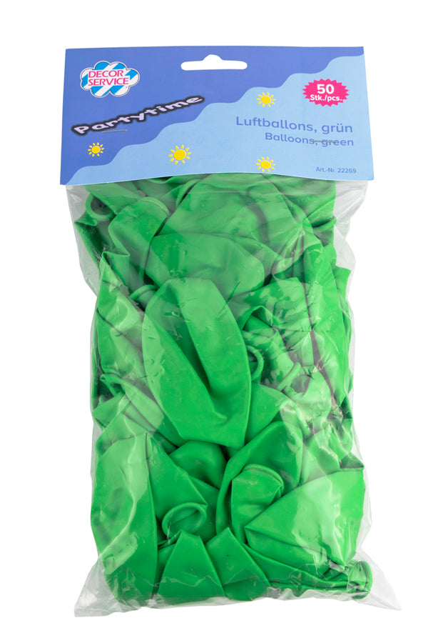 Luftballons, grün, Ø36cm, 50 Stk.