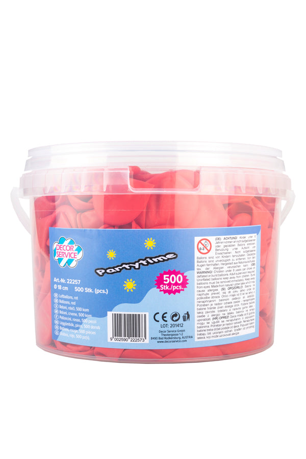 Luftballons, rot, Ø18cm, 500 Stk.