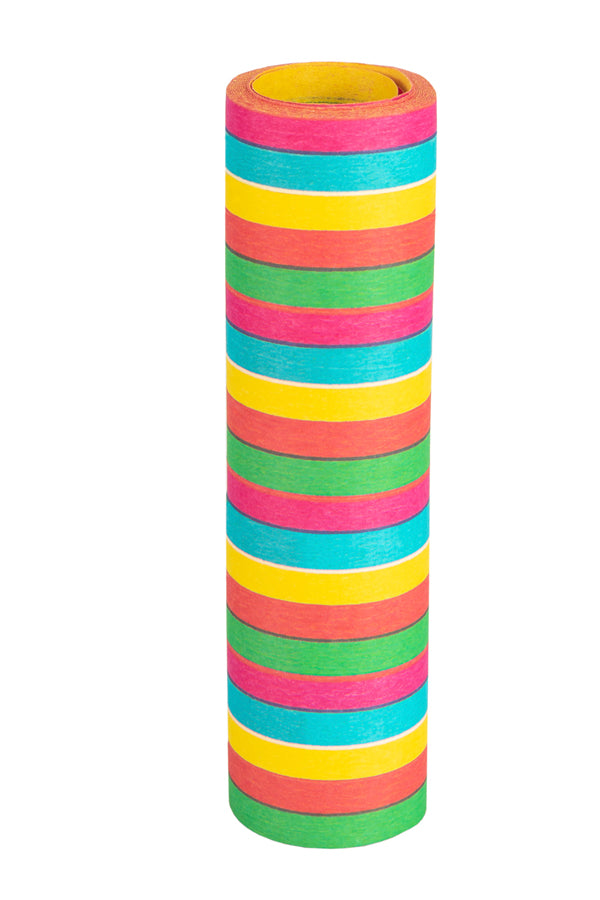 Luftschlangen aus Papier, bunt, schwer entflammbar, 4m, 10 Rollen