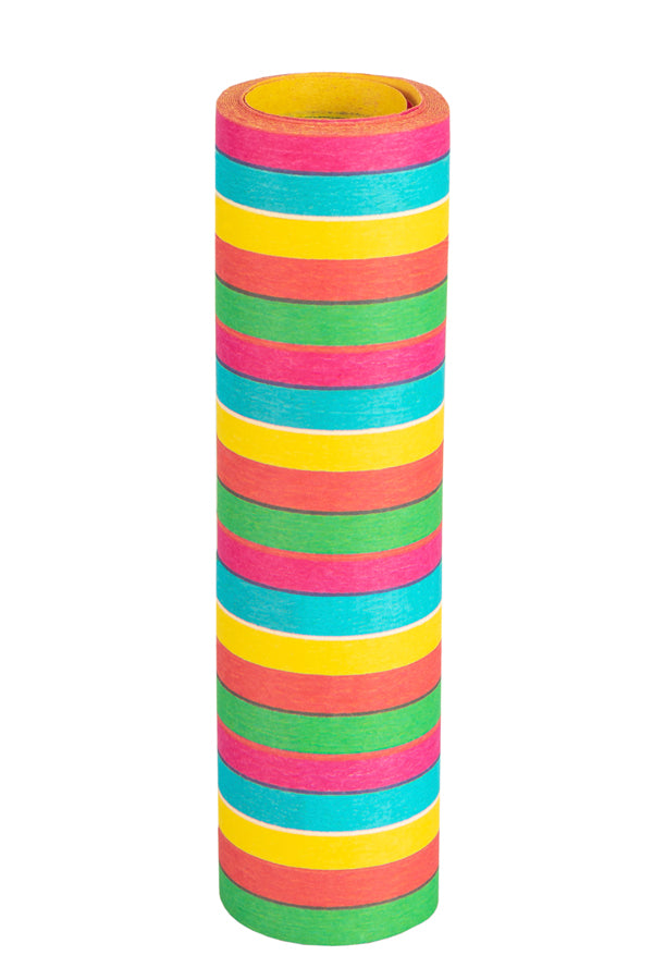 Luftschlangen aus Papier, bunt, schwer entflammbar, 4m, 20 Rollen