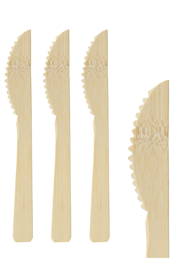 Messer aus Bambus, 17cm, 100 Stk.