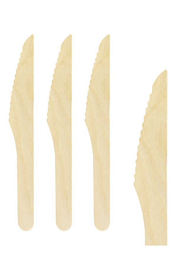 Messer aus Holz, 16cm, 100 Stk.