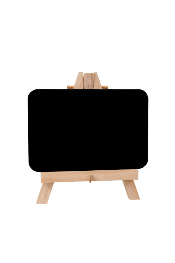 Mini-Staffelei mit Kreidetafel, natur, 17x14x2.5cm, 2 Stk.