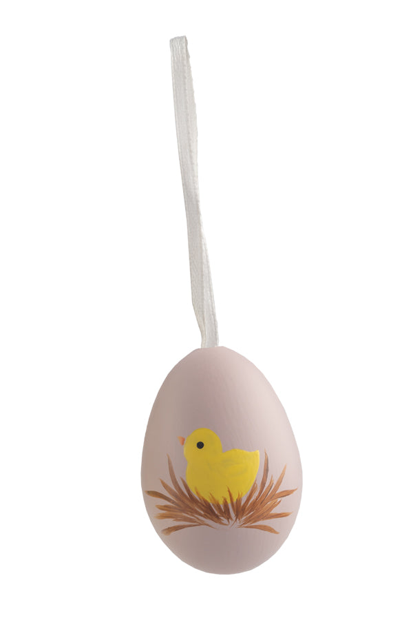 Ostereier, Kunststoff, "braun mit Motiven", 6 cm, 6 Stk_1