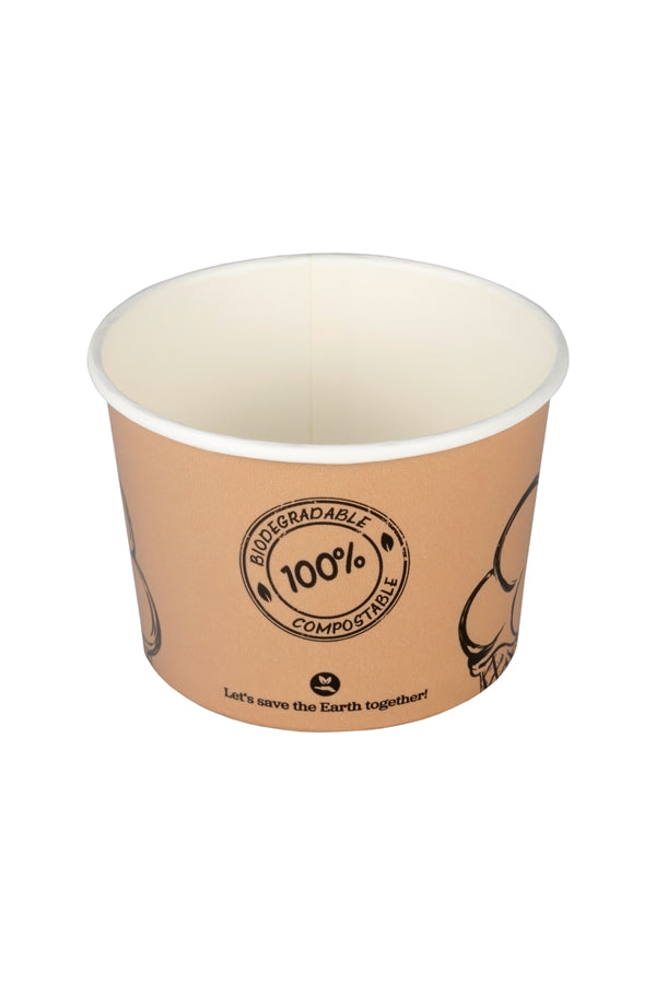 Eisbecher, Karton/PLA, 250ml, Ø9cm, 50 Stk.