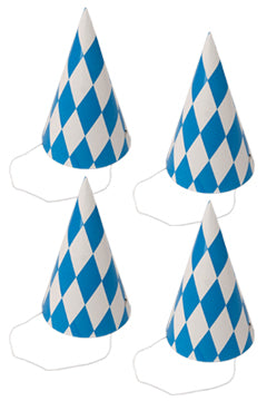 Partyhütchen "Oktoberfest", 16cm, 4 Stk