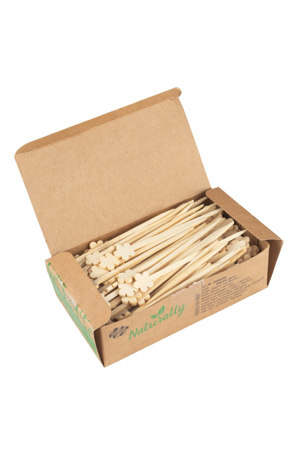 Picker "Blume", aus Bambus, 9cm, 200 Stk_3