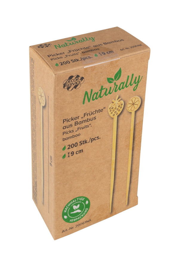 Picker "Früchte", aus Bambus, 9cm, 200 Stk_1