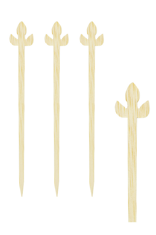 Picker "Lilie", aus Bambus, 9cm, 200 Stk