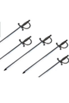 Picker "Schwert" silber, 115cm, 100 Stk