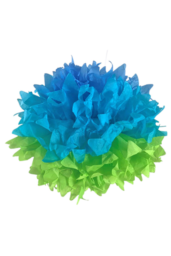 Pompons "Farbenspiel" aus Papier, schwer entflammbar, Ø40cm, 3 Stk_3