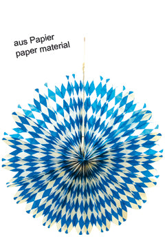 Rosette "Oktoberfest" aus Papier, Ø50cm, 1 Stk