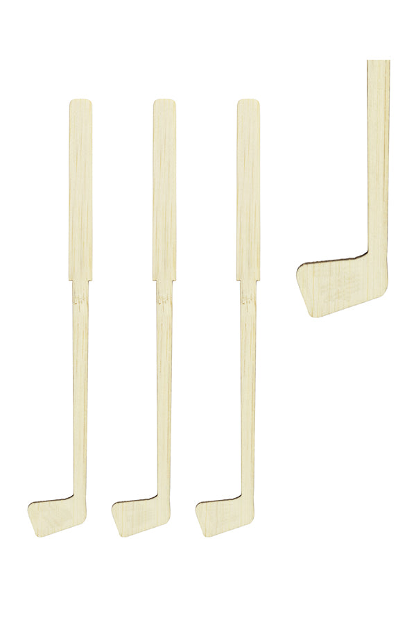 Rührstab "Golfschläger", aus Bambus, 16cm, 100 Stk
