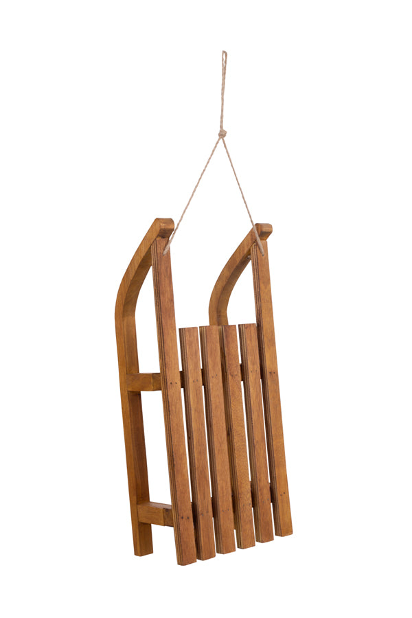 Schlitten, zum Hängen, Holz, braun, 38cm, 1 Stk_1