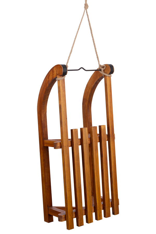 Schlitten, zum Hängen, Holz, braun, 62cm, 1 Stk_1
