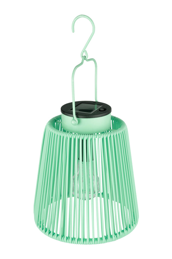 Solar Laterne, Metall, LED, pastellgrün, 22cm, 1 Stk.