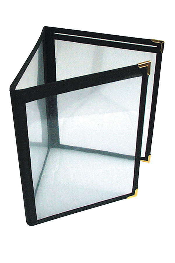 Speisekarte "American", A4, schwarz, 6 Seiten, 1 Stk