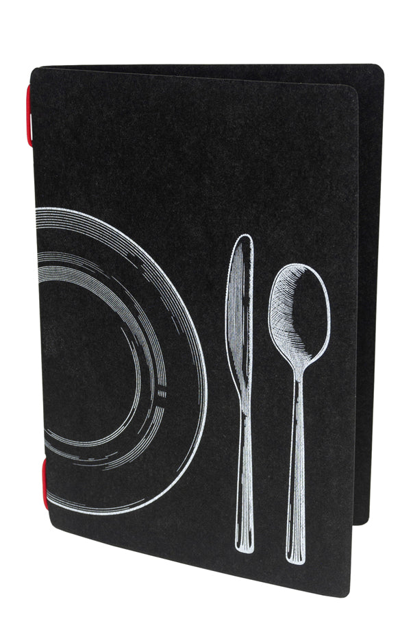 Speisekarte "ECO DISH SET" schwarz, A5, 1 Stk