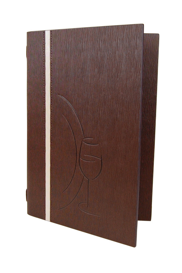 Speisekarte "Elegance", A4, braun, 8 Seiten, 1 Stk