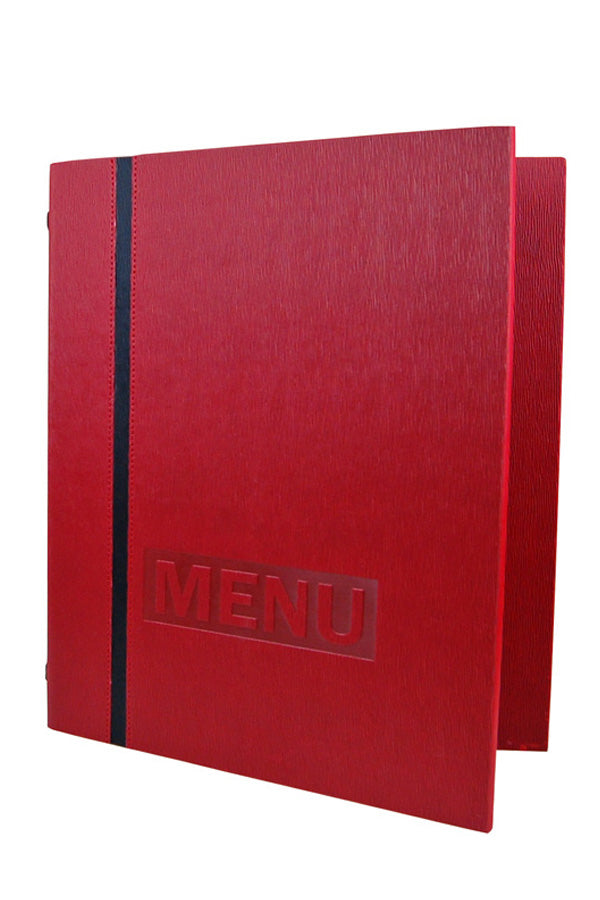 Speisekarte "Elegance", A4, rot, 8 Seiten, 1 Stk