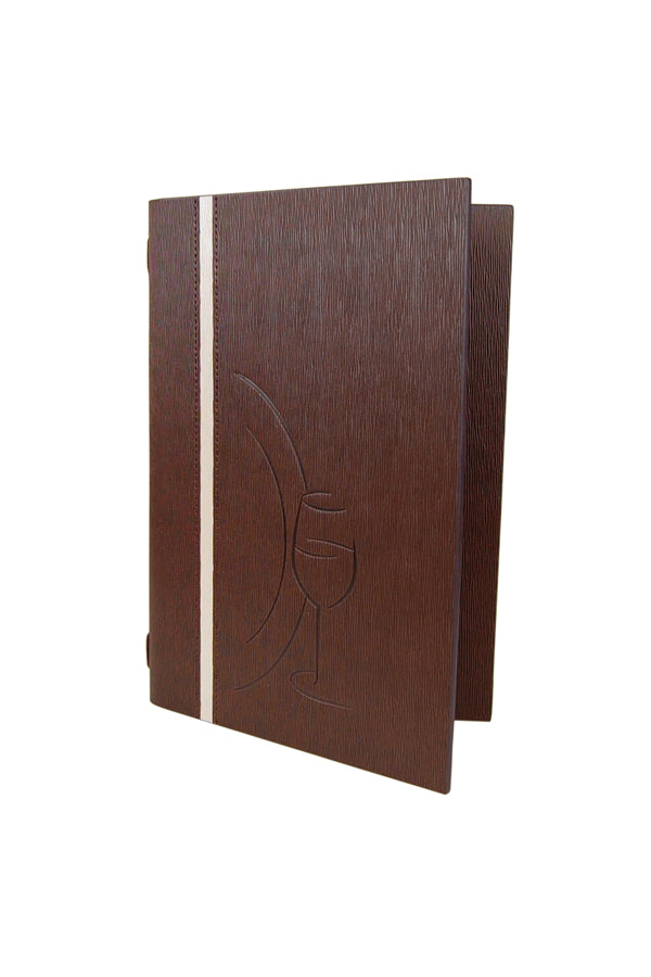 Speisekarte "Elegance", A5, braun, 8 Seiten, 1 Stk