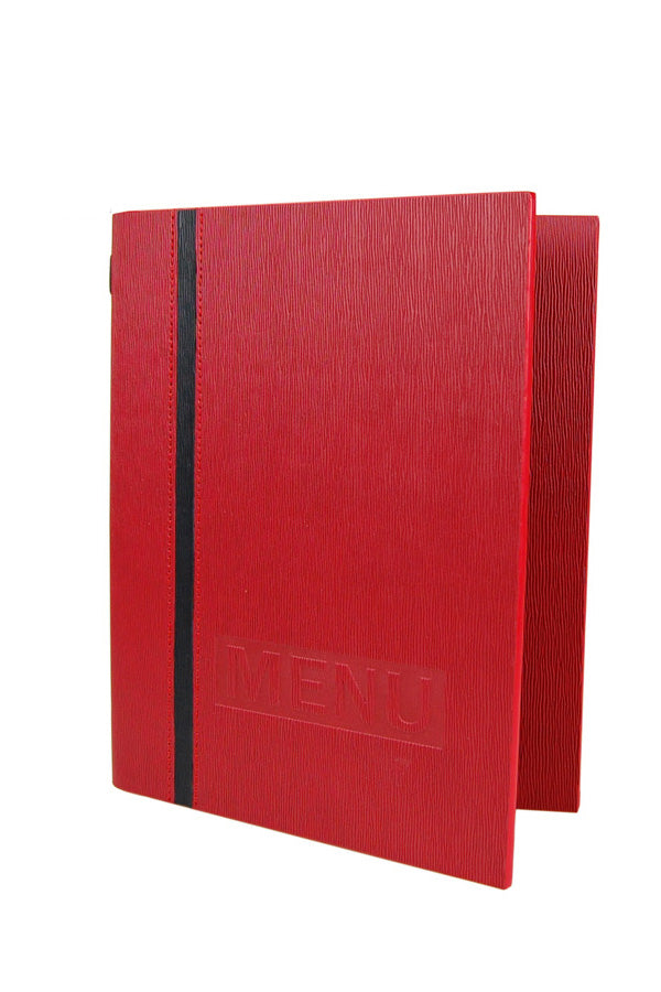 Speisekarte "Elegance", A5, rot, 8 Seiten, 1 Stk