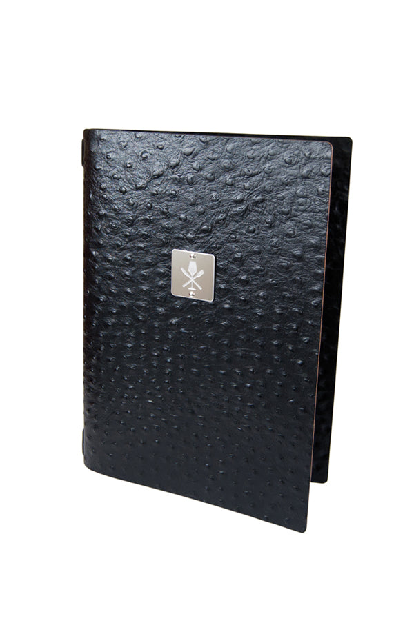 Speisekarte "FASHION" schwarz, Strauß, A5, 1 Stk