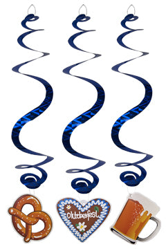 Spiralgirlanden "Oktoberfest", aus Papier, 70cm, 3 Stk