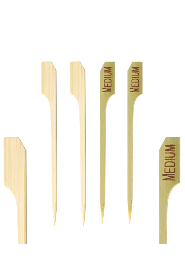 Steak Marker "MEDIUM" aus Bambus, 9cm, 250 Stk