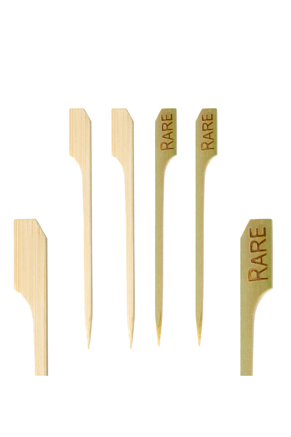 Steak Marker "RARE" aus Bambus, 9cm, 250 Stk
