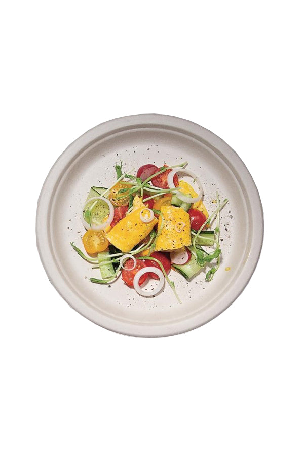 Teller aus Bagasse, naturweiß, rund Ø18cm, 50Stk _2