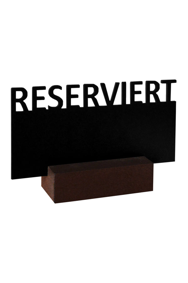 Tisch-Kreidetafel "Reserviert", dunkelbraun, 175x105x5cm, 1 Stk