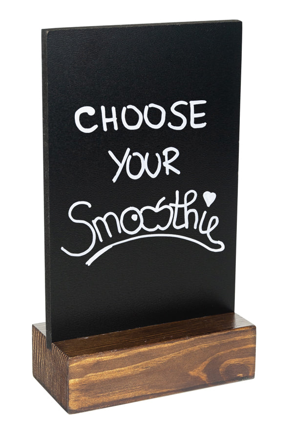 Tisch-Kreidetafel, dunkelbraun, A6, 1 Stk.