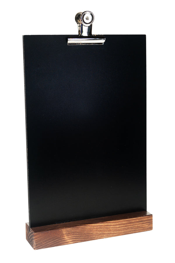 Tisch-Kreidetafel mit Clip, dunkelbraun, A4, 1 Stk.