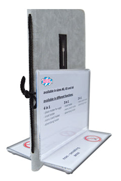 Tischaufsteller "2in1" aus Acrylglas, A6, 1 Stk